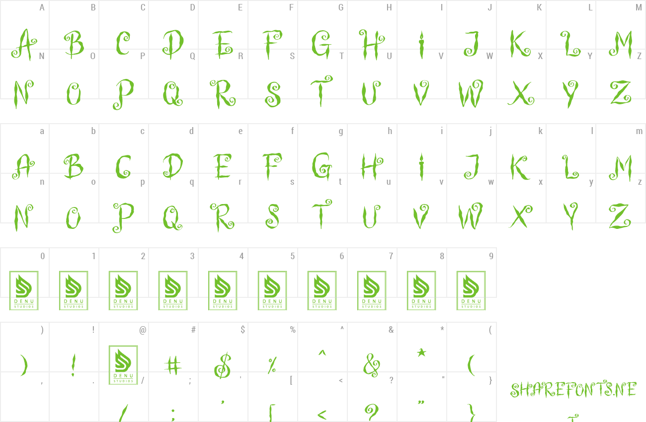 Font Witch Swirl preview